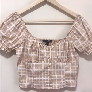 Plaid Crop Top